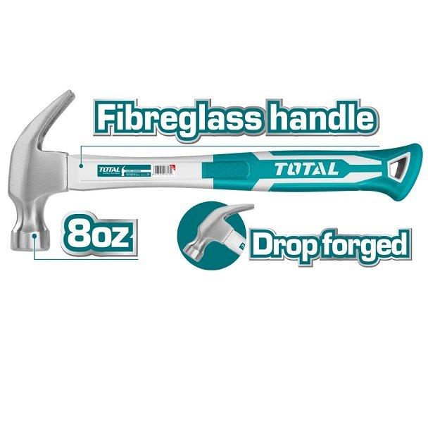 Total Hammers Mallets & Sledges Total Claw Hammer Carbon Steel
