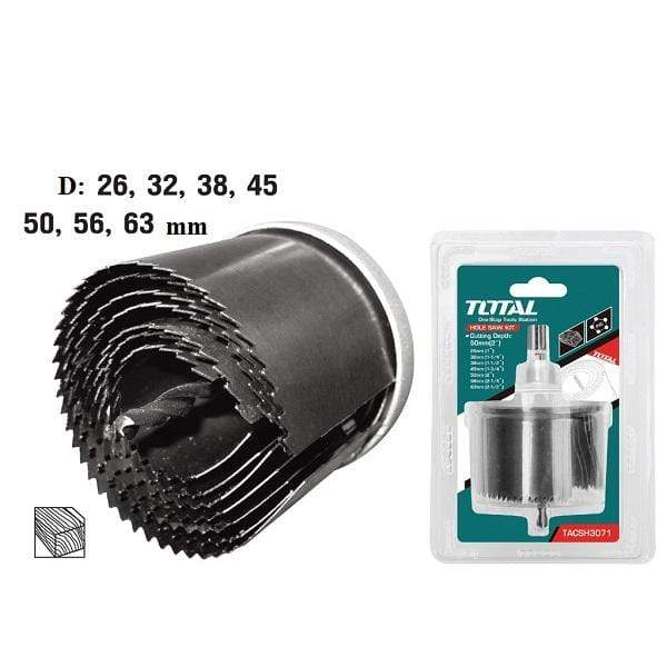 Total Hole Saws & Cores Total Hole saw 7 Pieces Set - TACSH3071