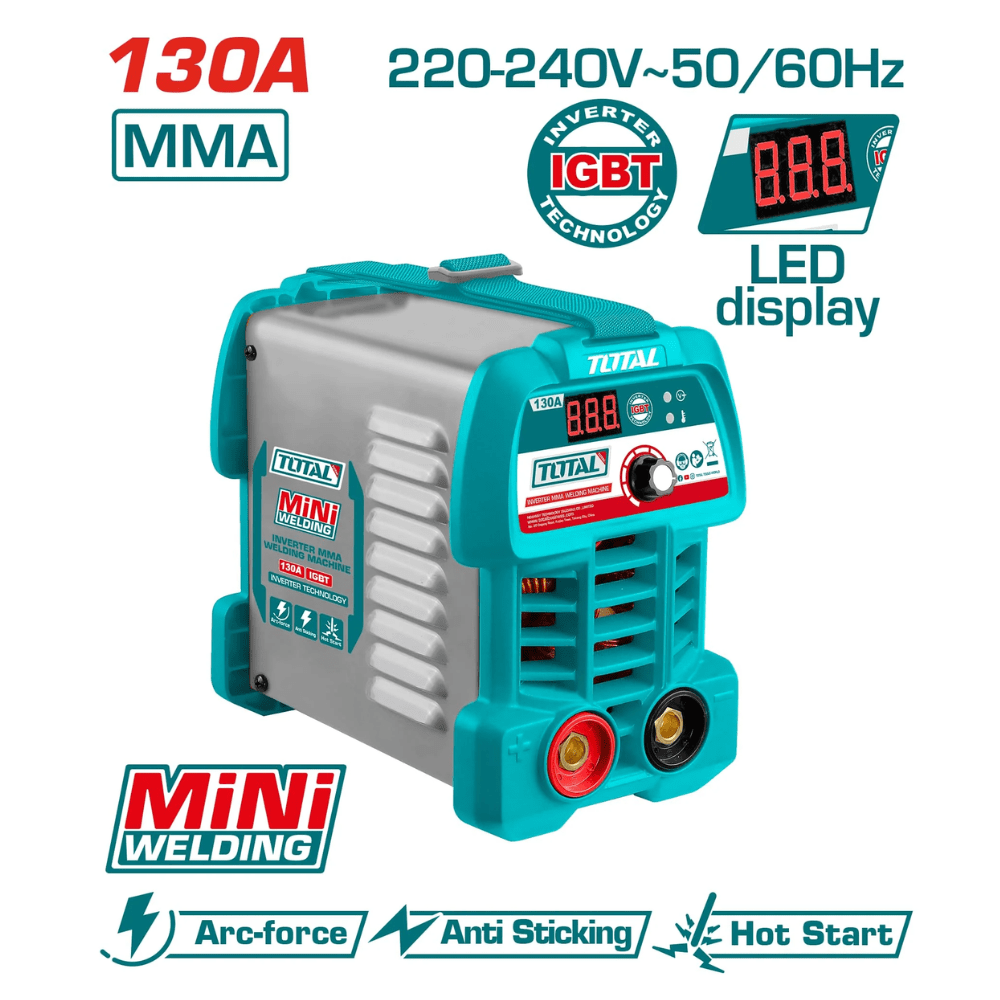 Total Welding Machine & Accessories Total Inverter MMA Welding Machine 130A - TW213049
