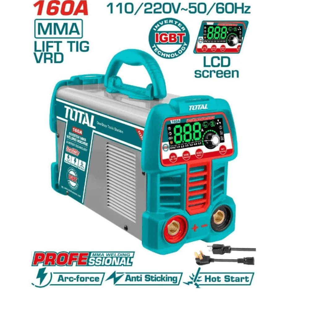 Total Welding Machine & Accessories Total Inverter MMA Welding Machine 160A - TW216069
