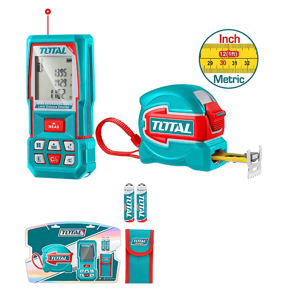 Total Laser Measure Total Laser Distance Detector Combo Kit – TLDD241201