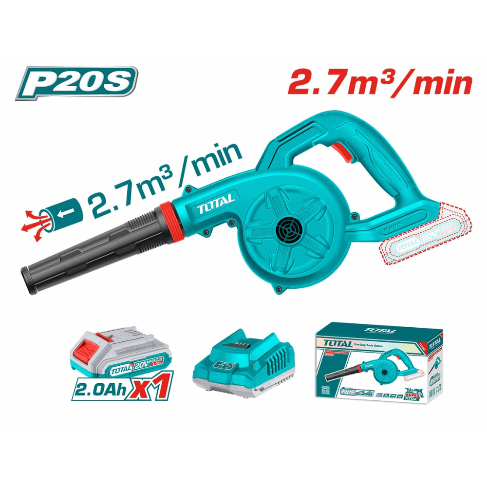 Total Blower Total Lithium-Ion Cordless Blower With Battery And Charger - TABLI200281