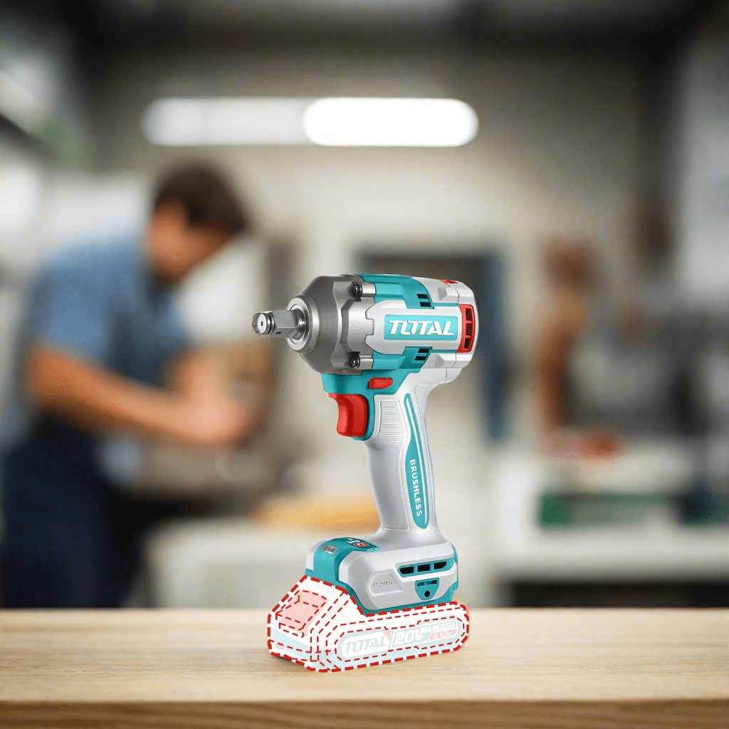 Total Impact Wrench & Driver Total Lithium-Ion Cordless Impact Wrench With Battery And Charger - TIWLI2040