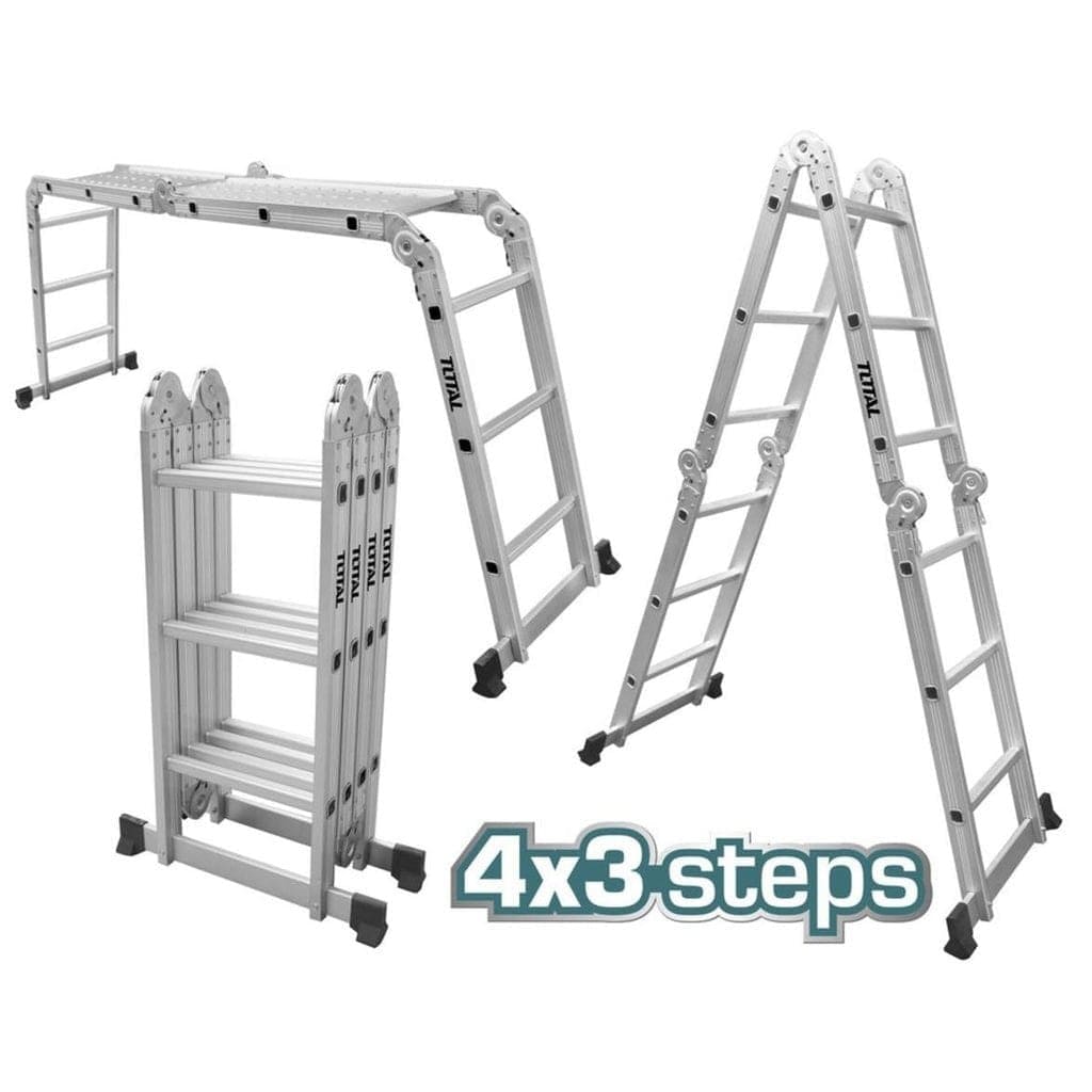 Total Ladder Total Multi-Purpose Aluminum Ladder 4x3 - THLAD04431