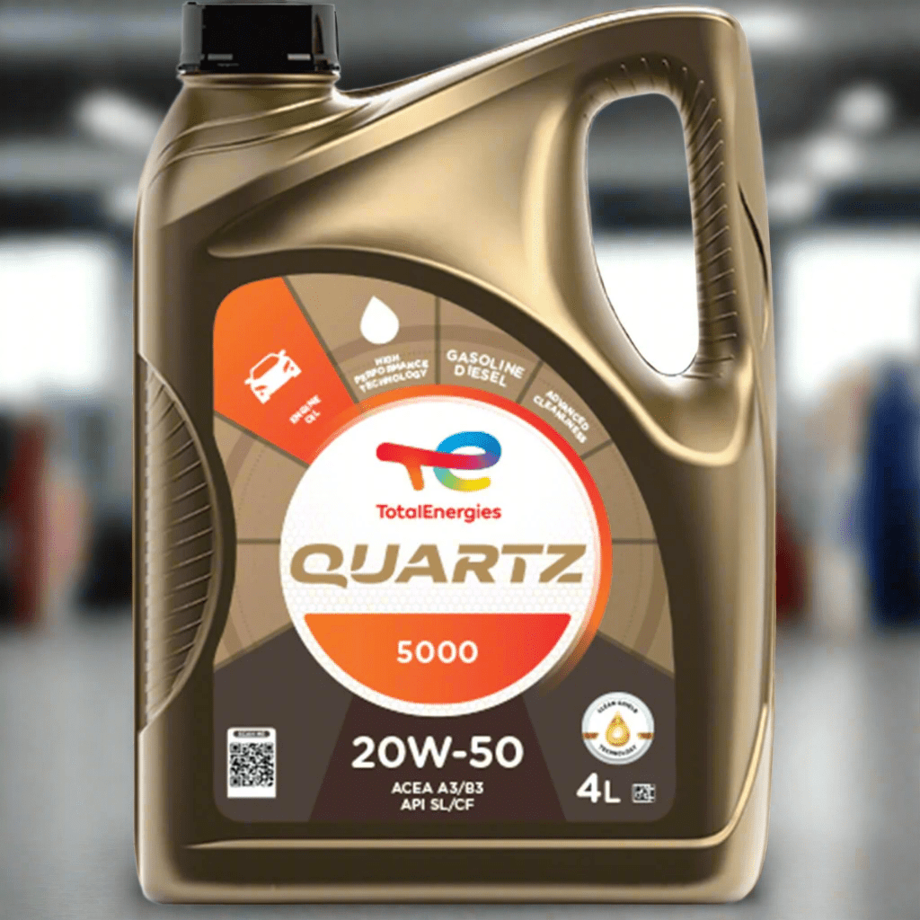 Total Engine Oils & Vehicle Fluids Total Quartz 5000 Engine Oil 1L/4L - 20W-50