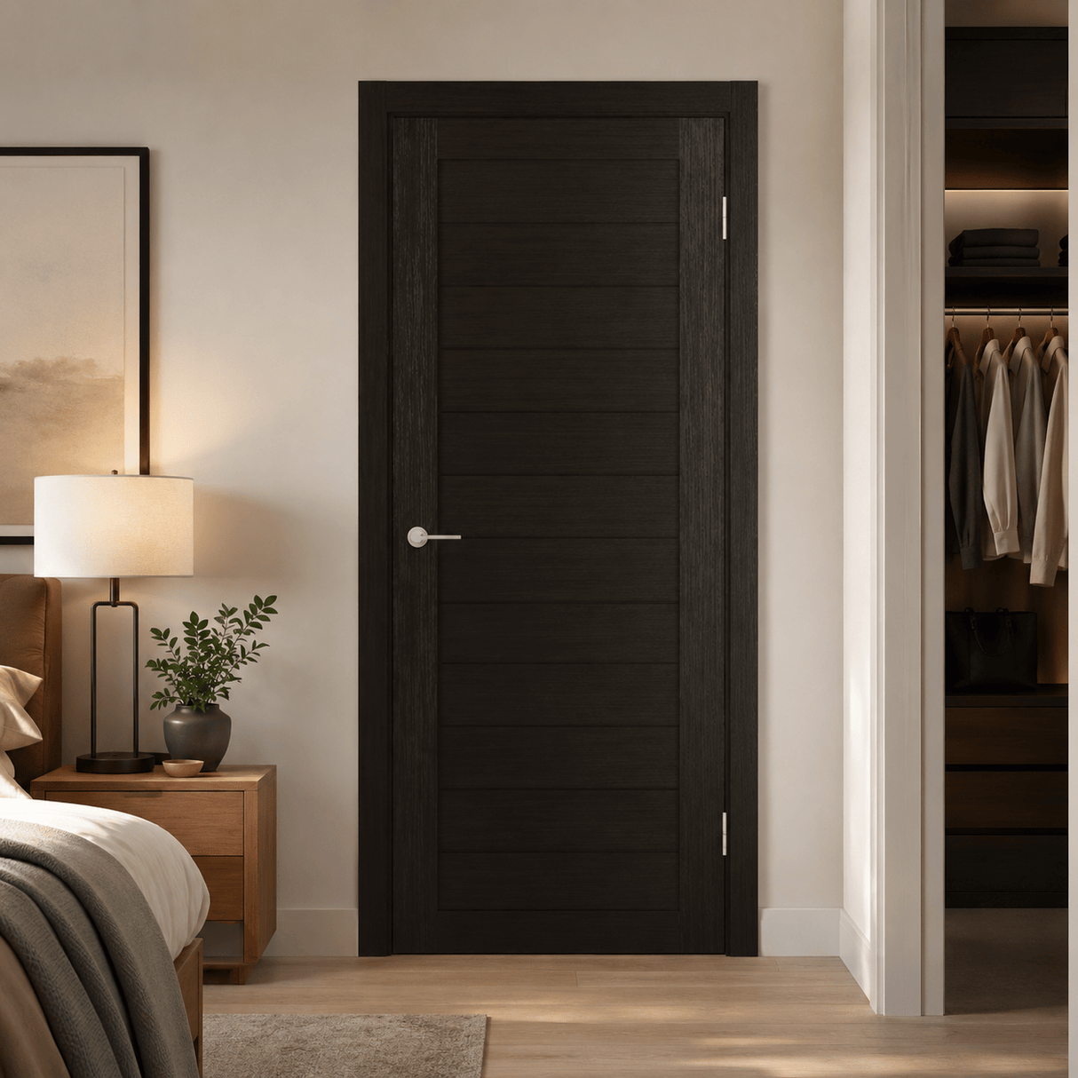 Unidoors Interior Doors Unidoors Essential PVC-Coated Solid-Core Interior Door with Handle, Lock & 5 Keys - ES01