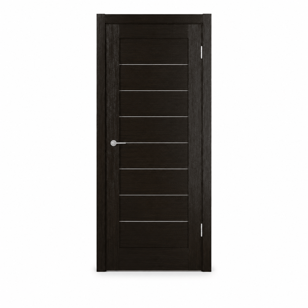 Unidoors Interior Doors Unidoors Modern Slim Horizontal Glass-Line Interior Door with Handle, Lock & 5 Keys - MD01