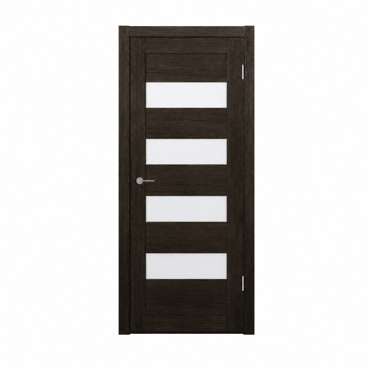 Unidoors Interior Doors Unidoors Modern Wide Horizontal Glass-Band Interior Door with Handle, Lock & 5 Keys - MD02