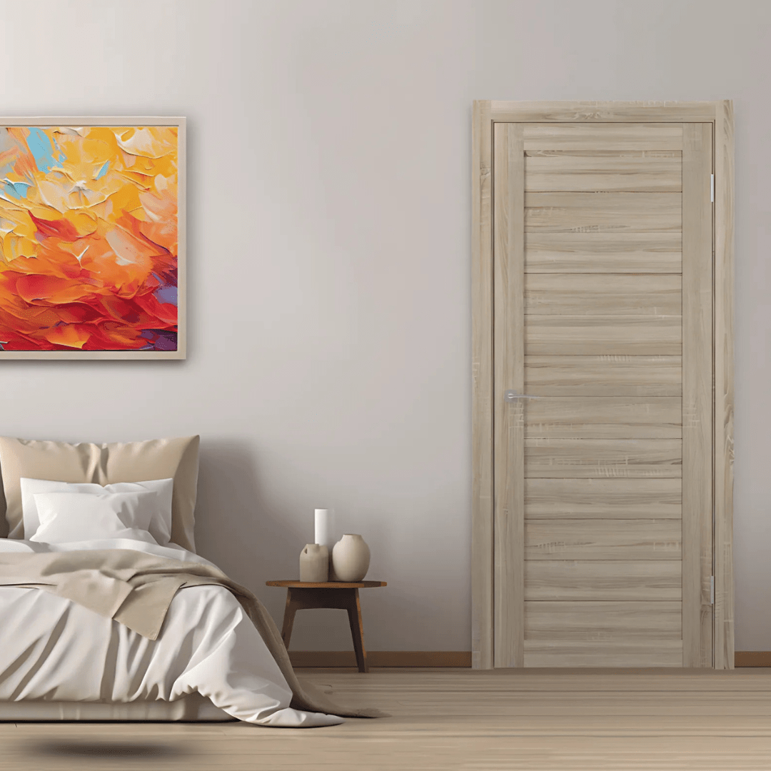 Unidoors Security Doors Unidoors Oak Sonoma PVC Internal Door - ES01