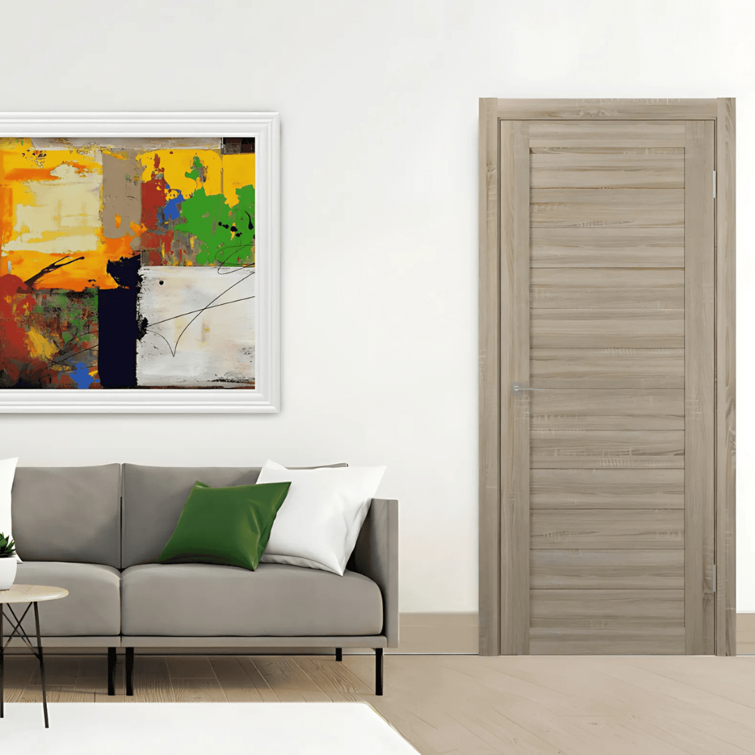 Unidoors Security Doors Unidoors Oak Sonoma PVC Internal Door - ES01