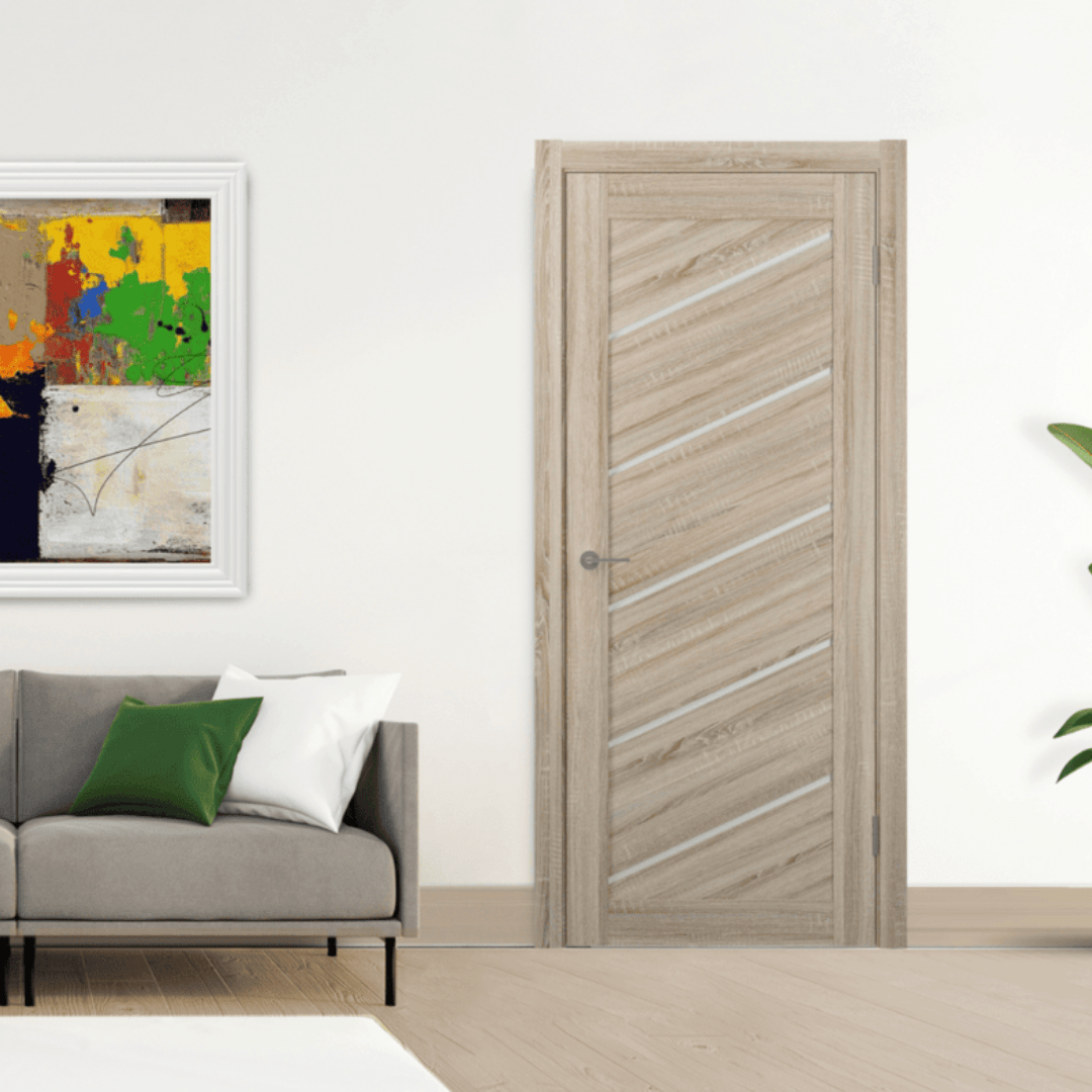 Unidoors Security Doors Unidoors Oak Sonoma PVC Internal Door - MD03