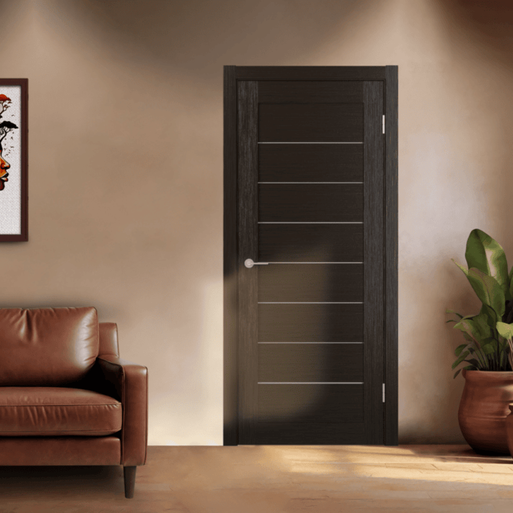 Unidoors Security Doors Unidoors Wenge PVC Internal Door - MD01