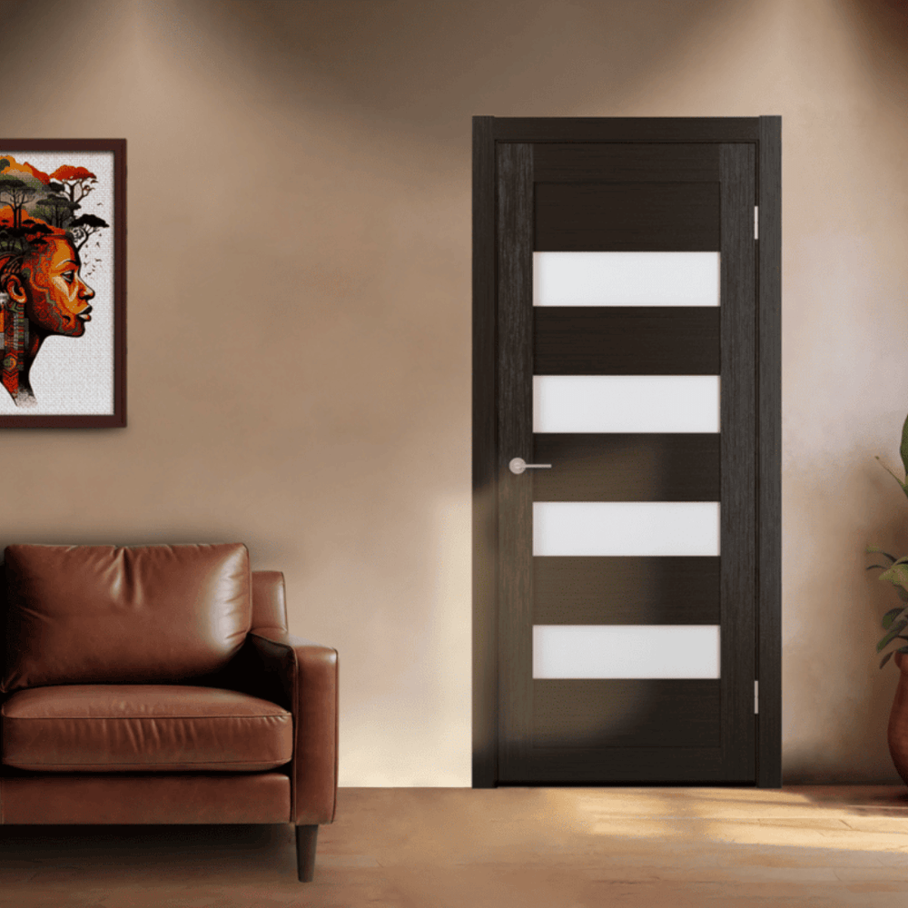 Unidoors Security Doors Unidoors Wenge PVC Internal Door - MD02