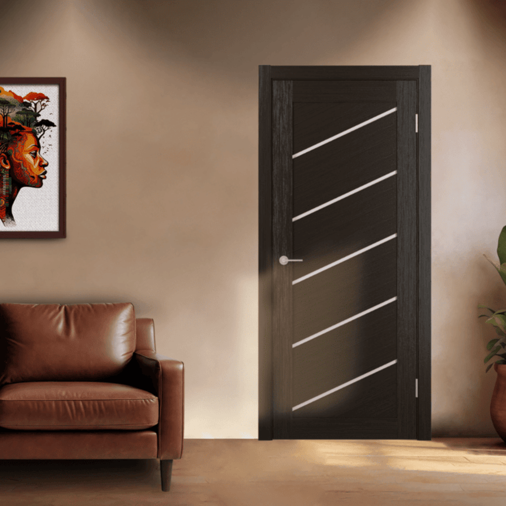 Unidoors Security Doors Unidoors Wenge PVC Internal Door - MD03