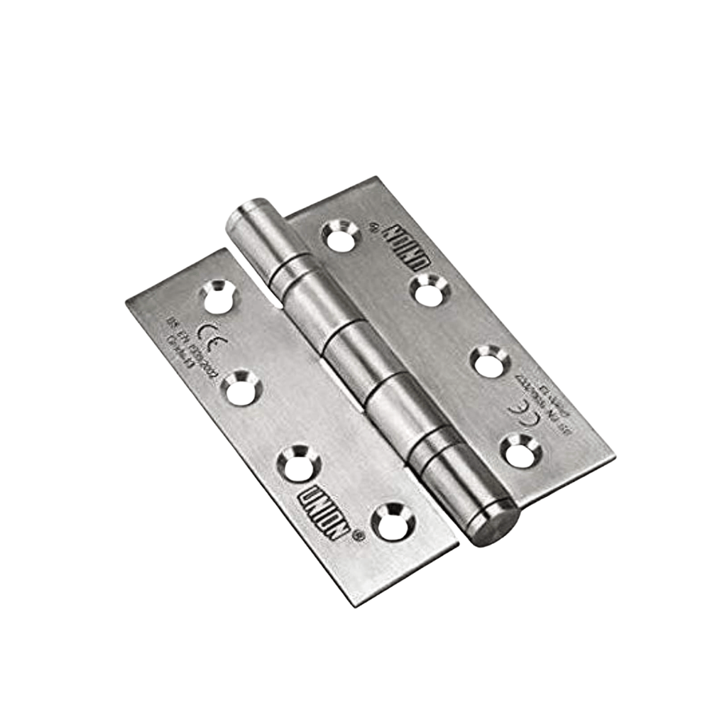 Union Door Hardware & Accessories Union Black Stainless Steel Ball-Bearing Butt Hinge 4" x 3" x 3mm - HN-2BB-403030-BLK