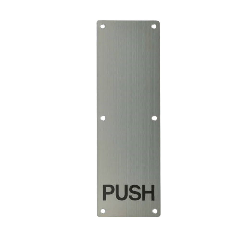 Union Door Hardware & Accessories Union Satin Stainless Steel Door Push Plate 300 x 100 x 1.5mm - S-PUSH-300-100-SSS