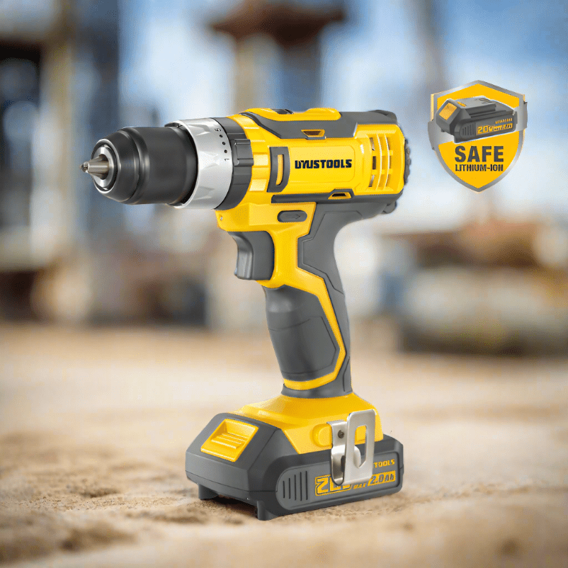 Uyustools Drill Uyustools Lithium-Ion Cordless Hammer Impact Drill 20V With 2 Pieces 2.0Ah Batteries - UY-ITL03-202