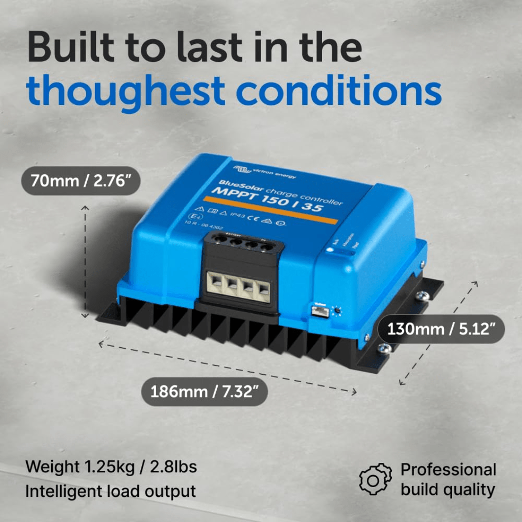 Victron Charge Controllers Victron Centrium Energy Bluesolar MPPT 150/35 12/24/36/48V-35A Charge Controller - SCC020035000