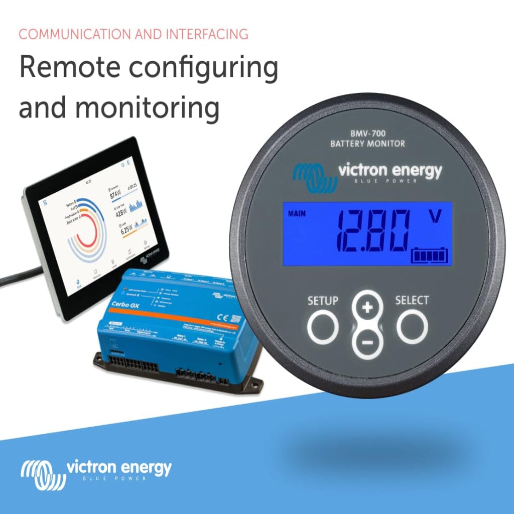 Victron Batteries & Accessories Victron Energy Battery Monitor with Shunt & Display - BMV-700
