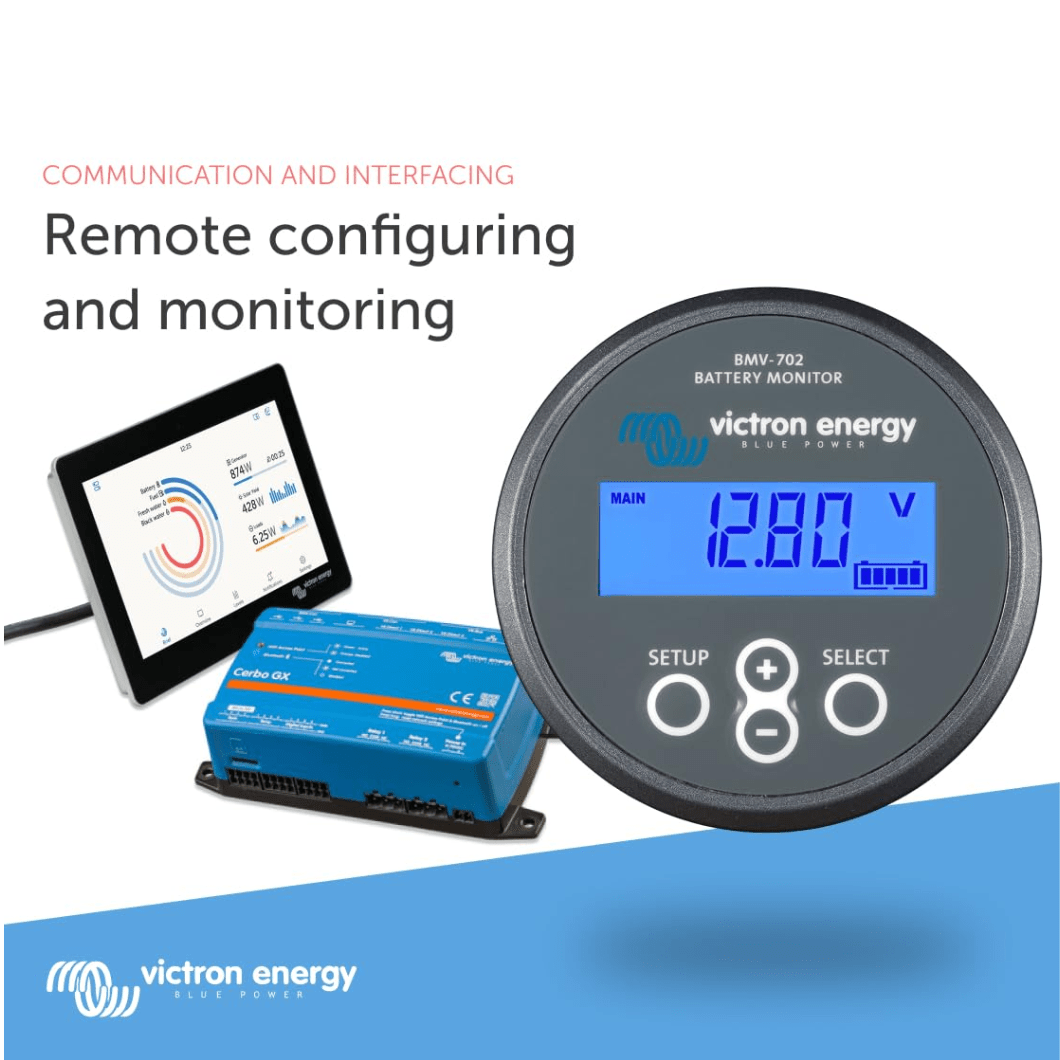 Victron Batteries & Accessories Victron Energy Battery Monitor with Shunt & Display - BMV-702