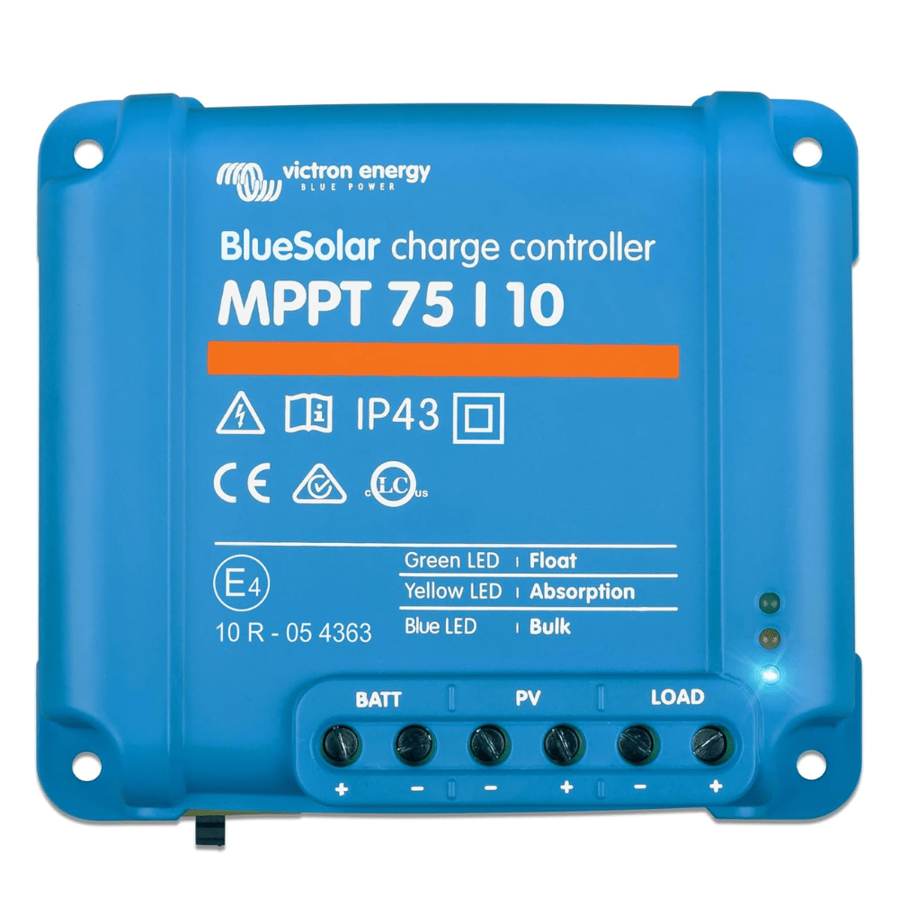Victron Charge Controllers Victron Energy BlueSolar MPPT 10 A, 75V, for 12/24V Batteries Solar Charge Controller - SCC010010050R