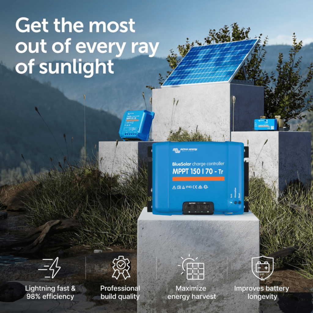Victron Charge Controllers Victron Energy BlueSolar MPPT 150/70-Tr (12/24/36/48V-70A) Smart Solar Charge Controller - SCC010070200