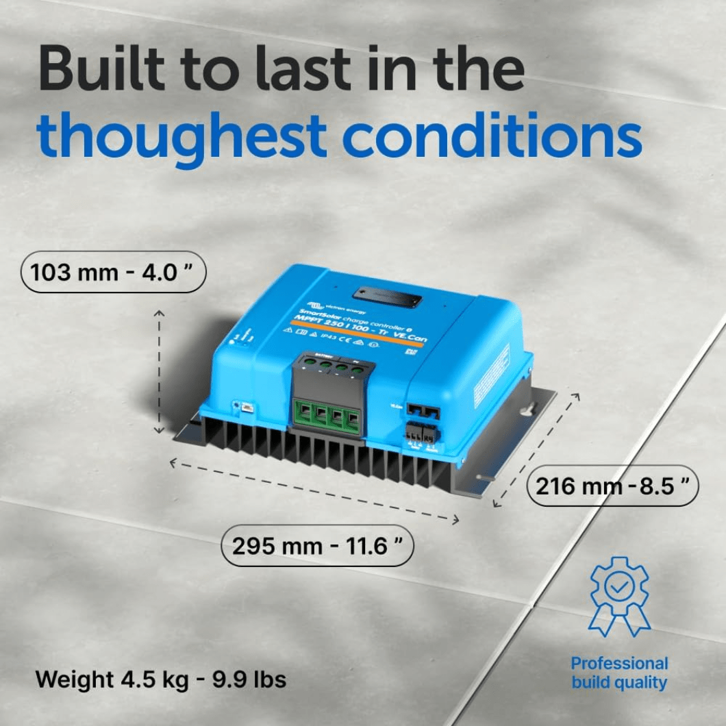Victron Charge Controllers Victron Energy SmartSolar MPPT 250/100-tr VE.can Charge Controller - SCC125110411
