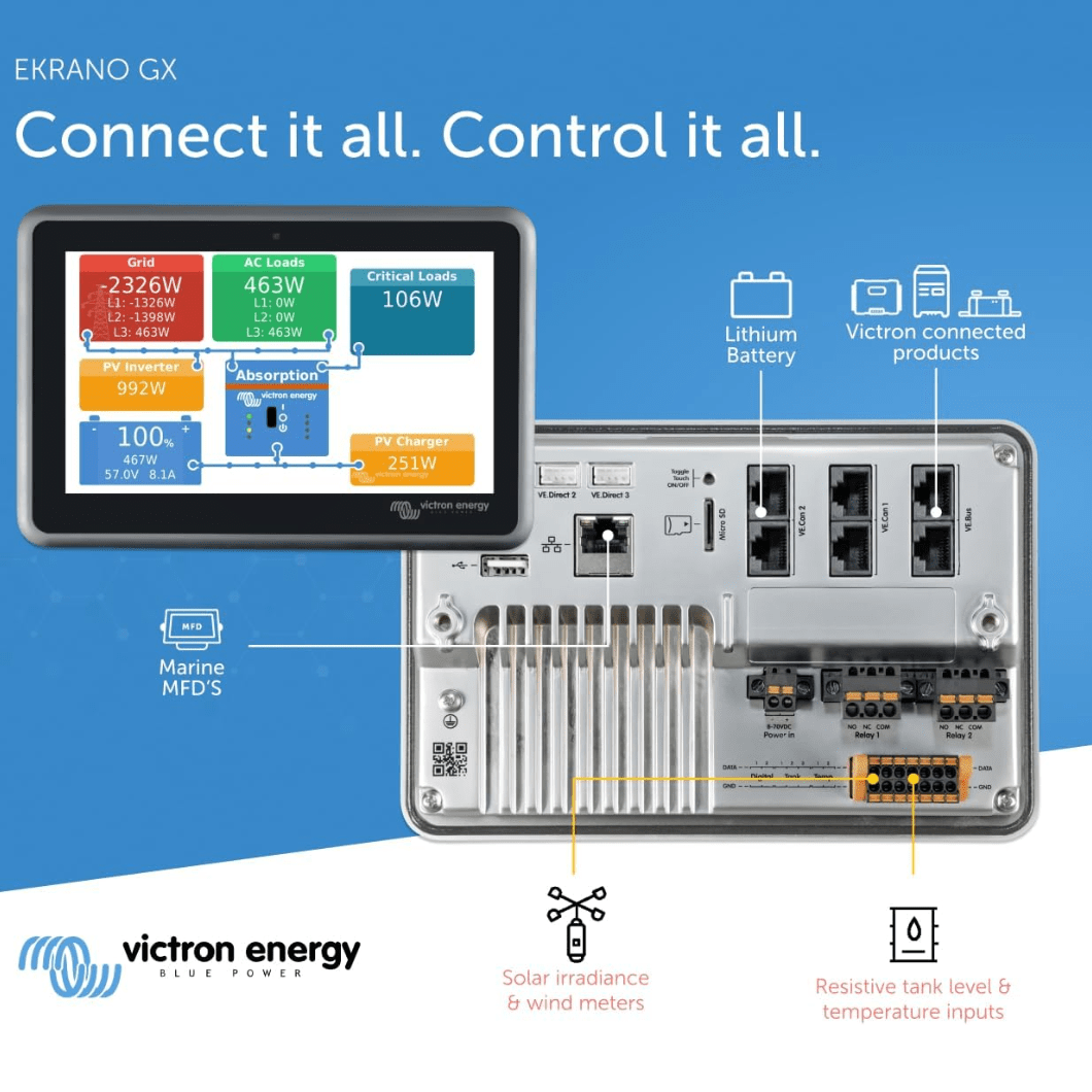 Victron Batteries & Accessories Victron Energy Solar Ekrano GX - BPP900480100