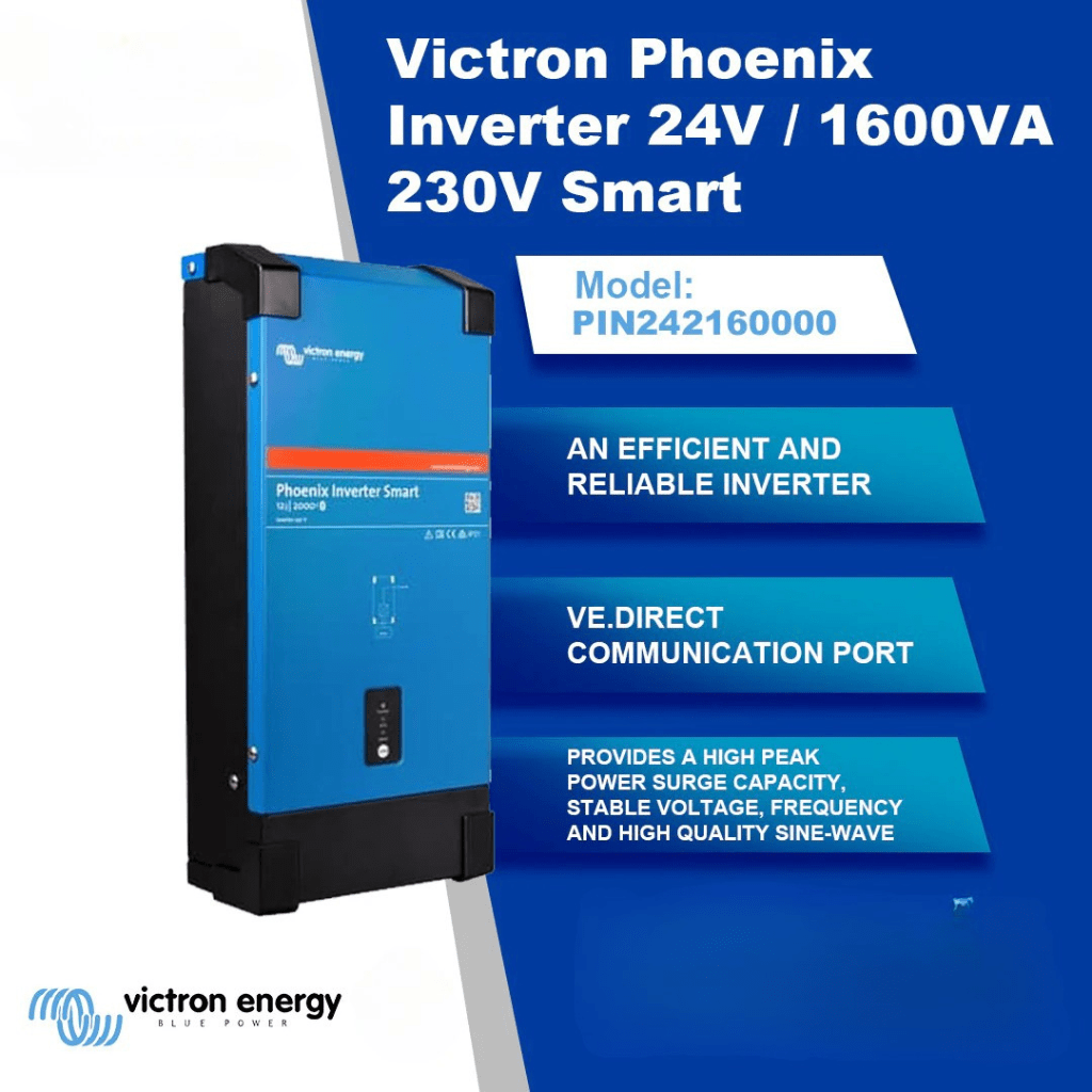 Victron Inverters & Inverter/Chargers Victron Phoenix Inverter Smart 24/1600 Pure Sine Wave - PIN242160000