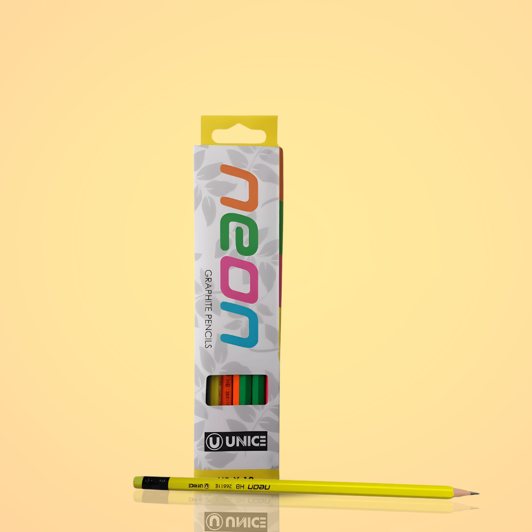 Vistaline Writing & Stationery Neon 12 Pieces HB Graphite Pencils