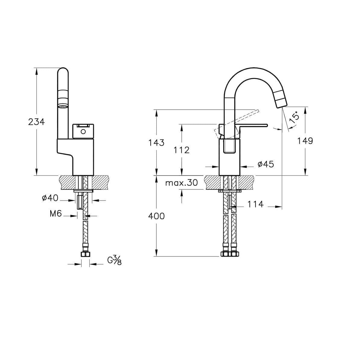 Vitra Bathroom Faucet Vitra Fold S Basin Mixer With Swivel Spout - A42534EXP