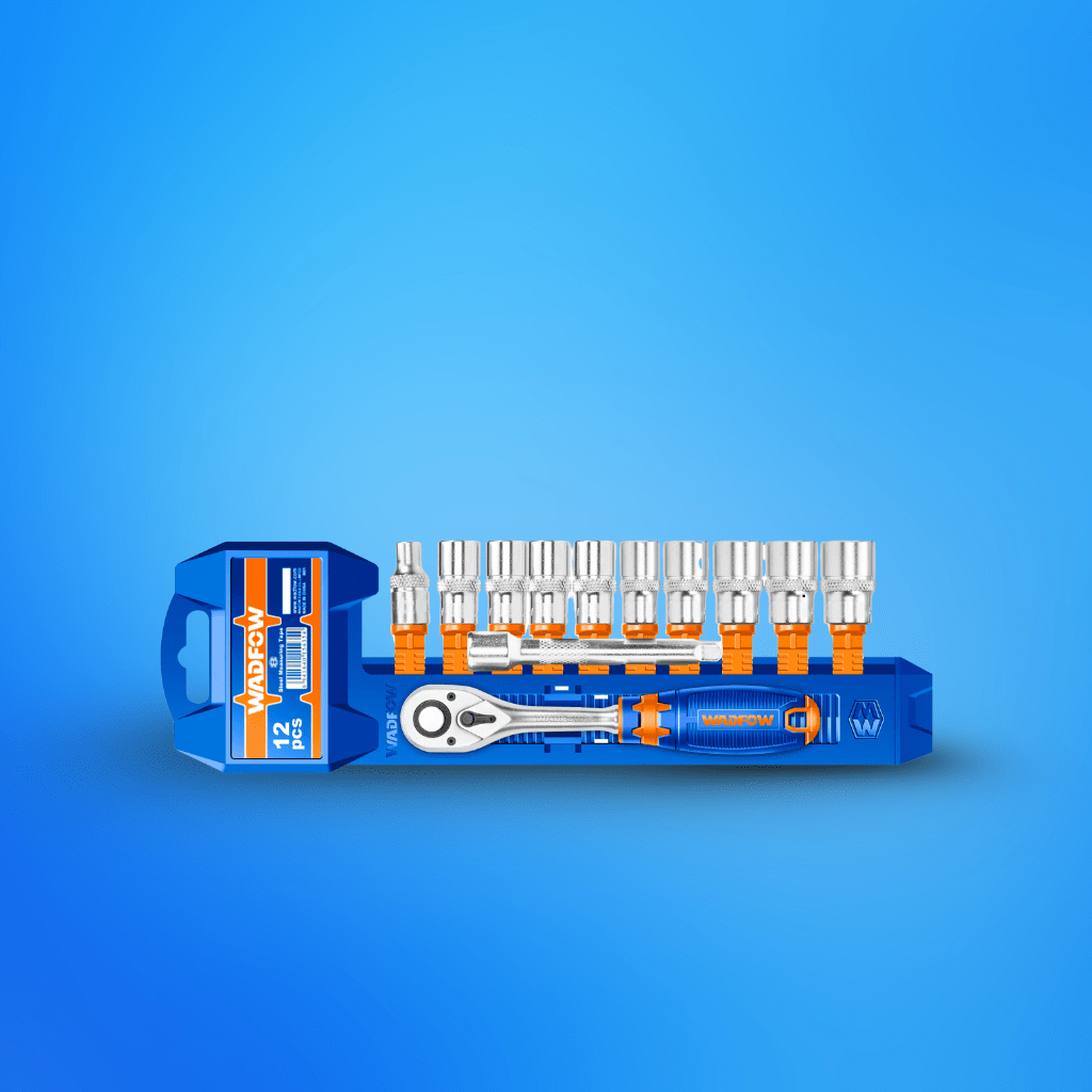Wadfow Wrenches Wadfow 1/2" 12 Pieces Socket Set - WST2212