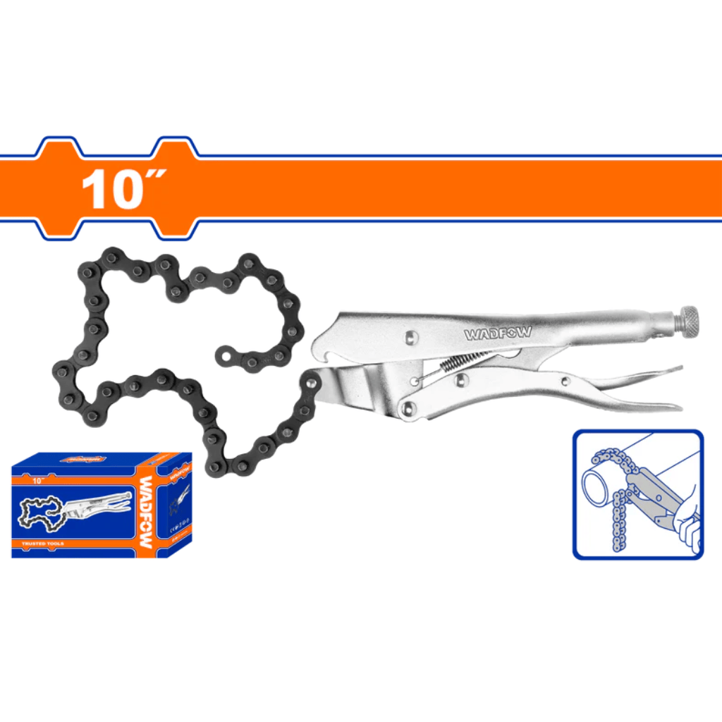 Wadfow Pliers Wadfow 10" Chain Clamp Locking Plier - WLP5510