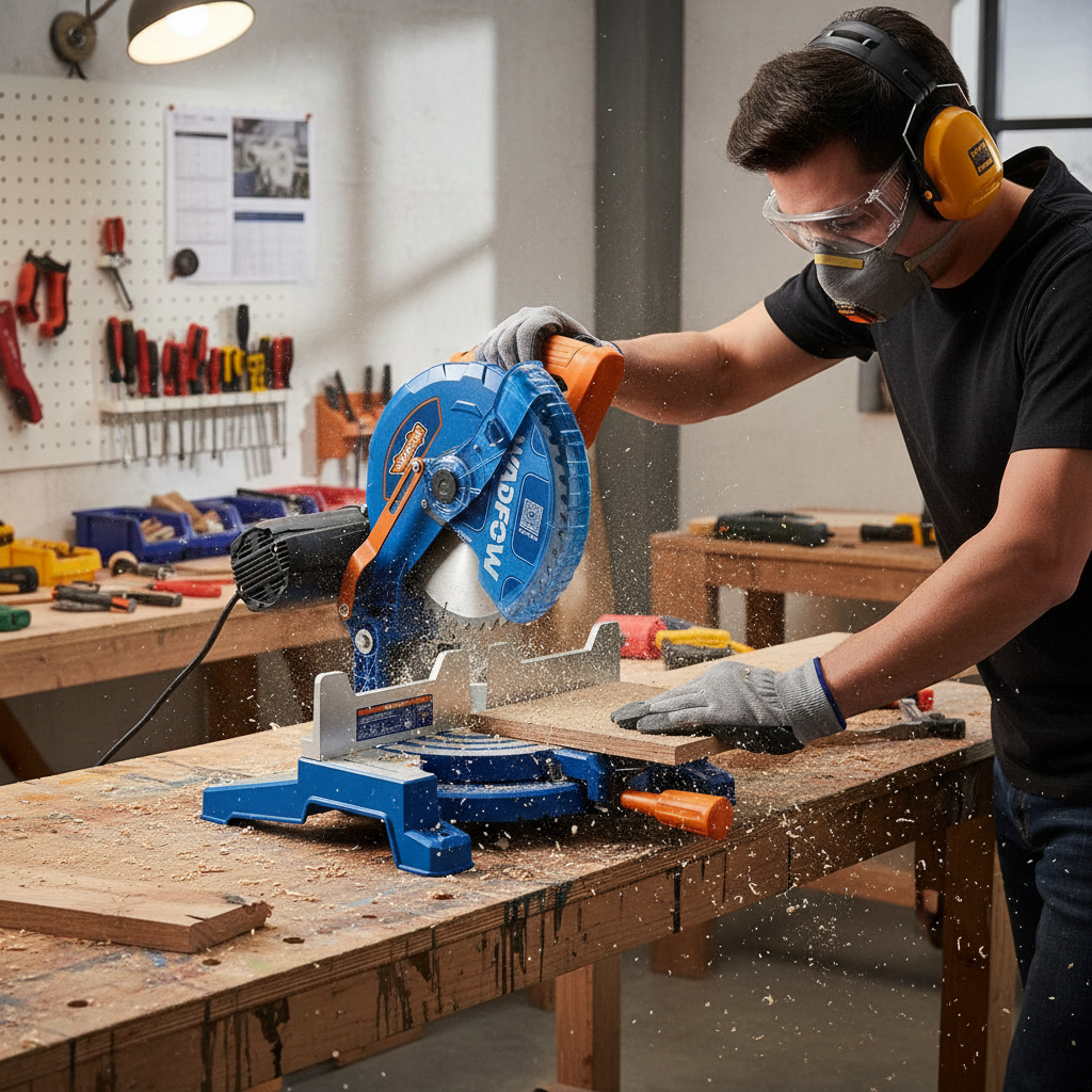 Wadfow 10" Mitre Saw 1200W - WXD12001