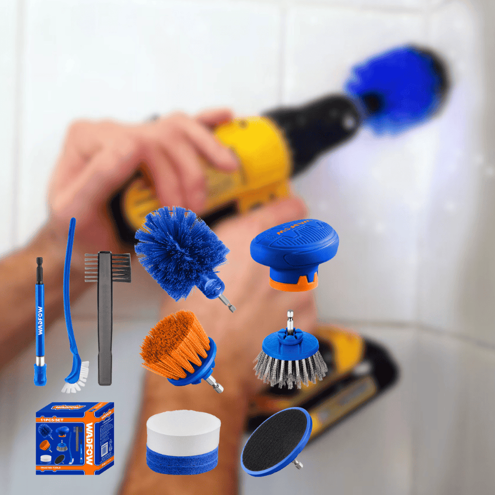 Wadfow Cleaning Equipment Accessories Wadfow 11-Piece Cleaning Brush Set - WND5511