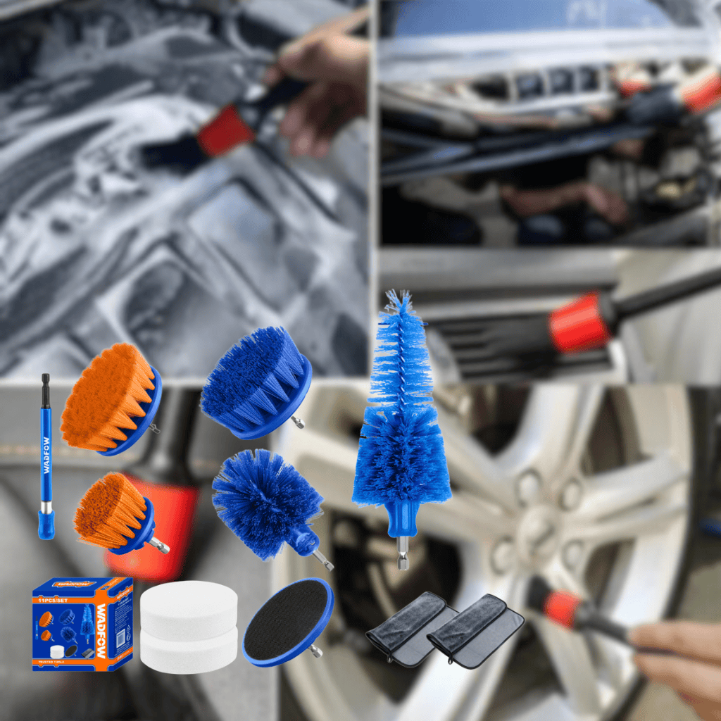 Wadfow Cleaning Equipment Accessories Wadfow 11-Piece Cleaning Brush Set - WND5515