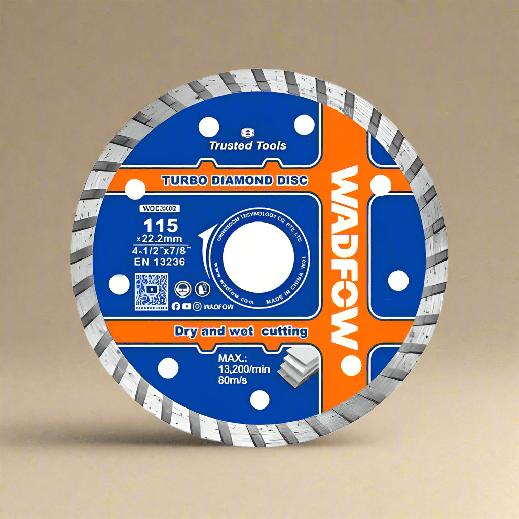 Wadfow Grinding & Cutting Wheels Wadfow 115x22.2mm Turbo Diamond Cutting Disc - WDC3K02