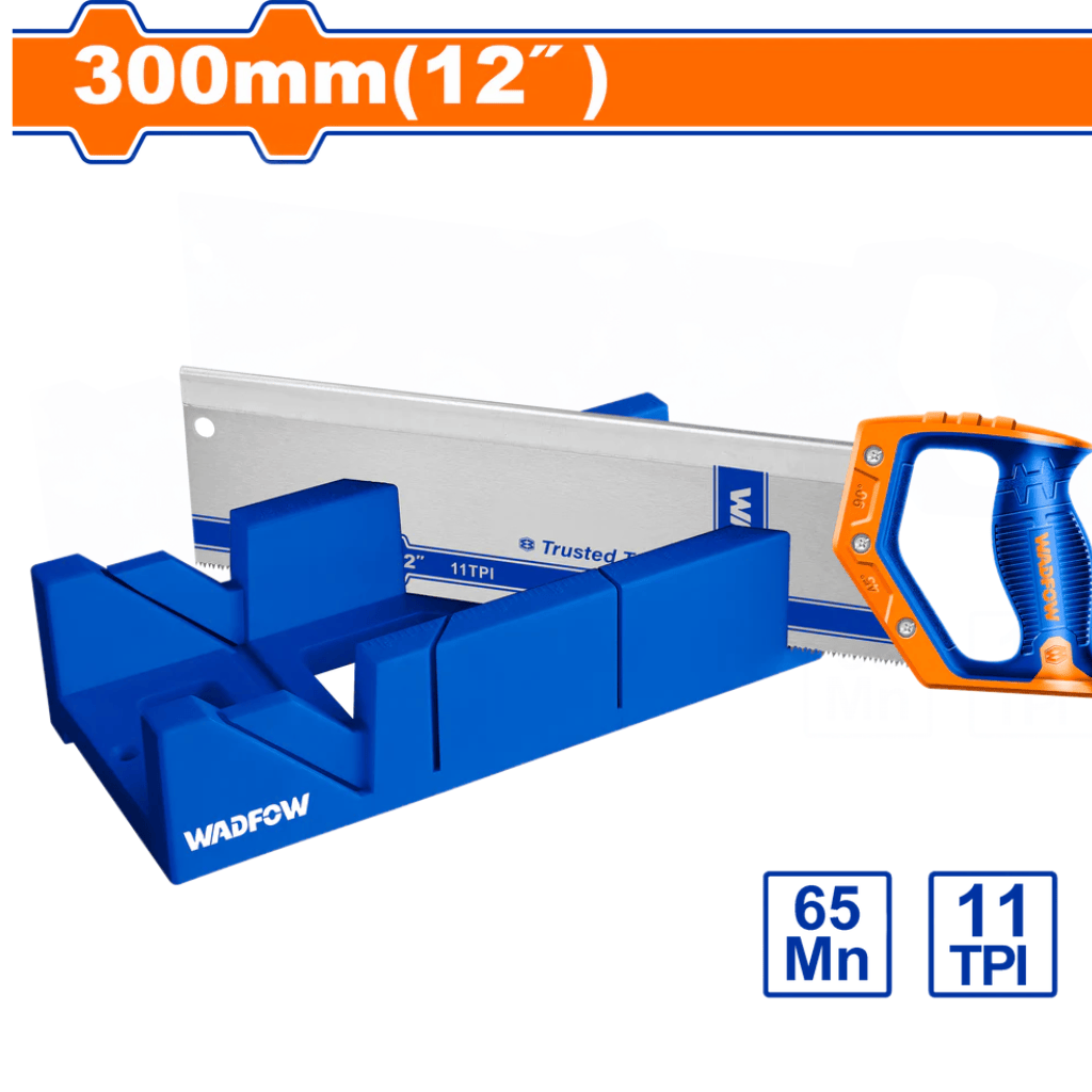 Wadfow Hand Saws & Cutting Tools Wadfow 12" Mitre Box and Back Saw Set - WHW2112