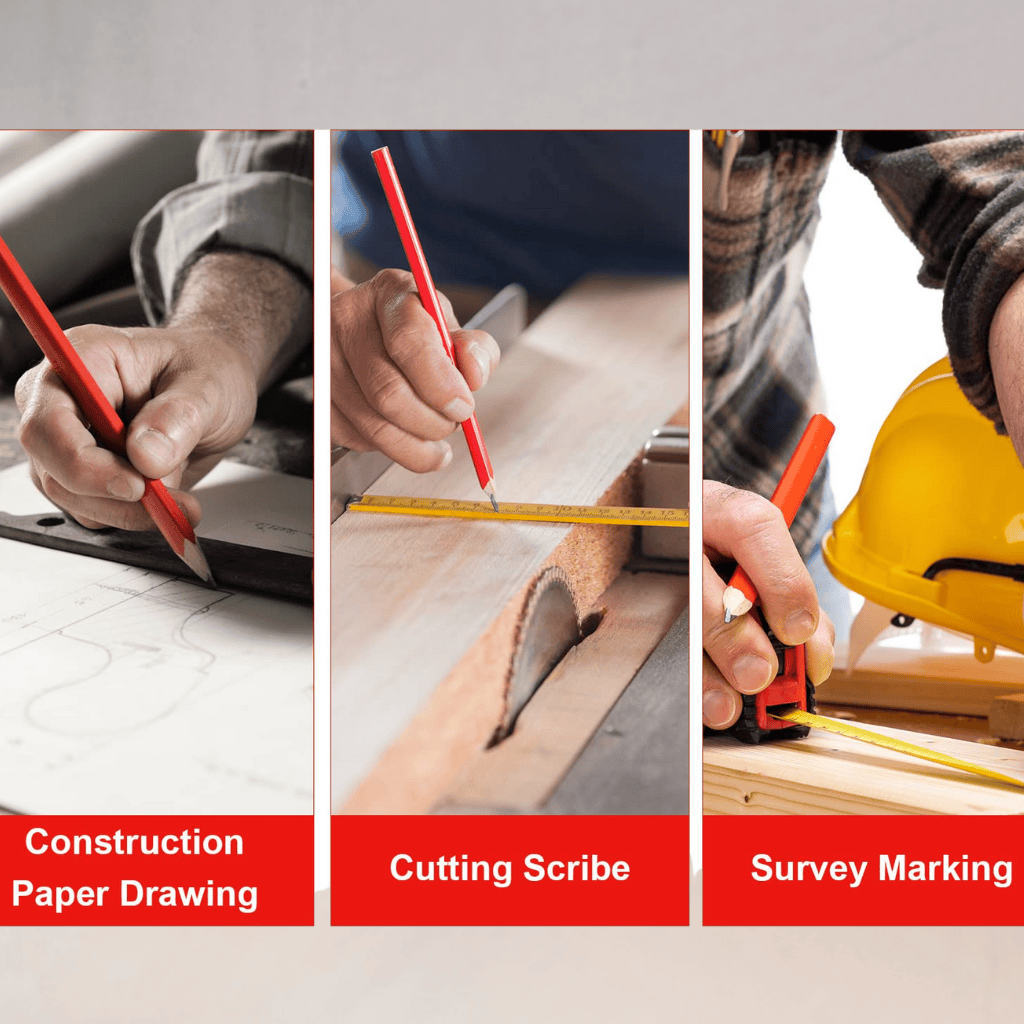 Wadfow Tape Measure Wadfow 12-Piece Carpenter Pencil - WMQ1512