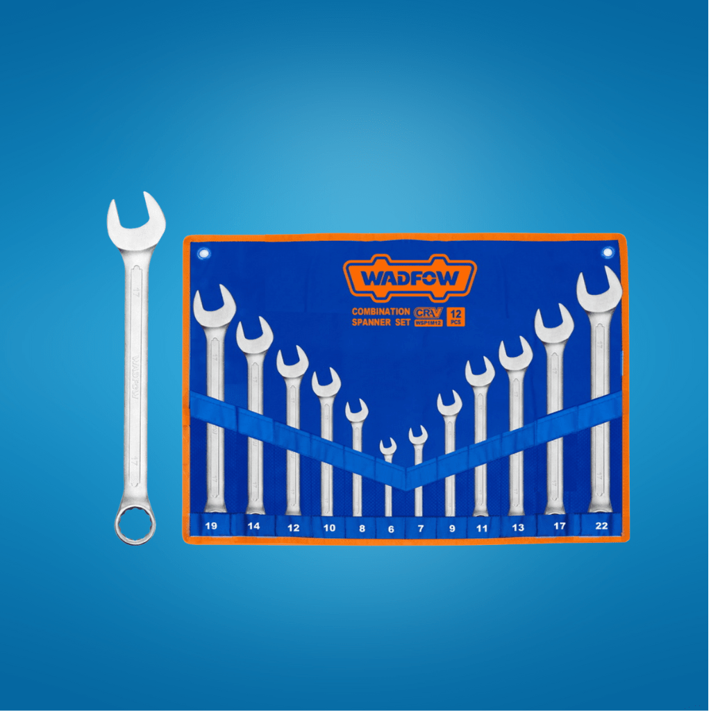 Wadfow Wrenches Wadfow 12-Piece Combination Spanner Set 6-22mm - WSP1M12