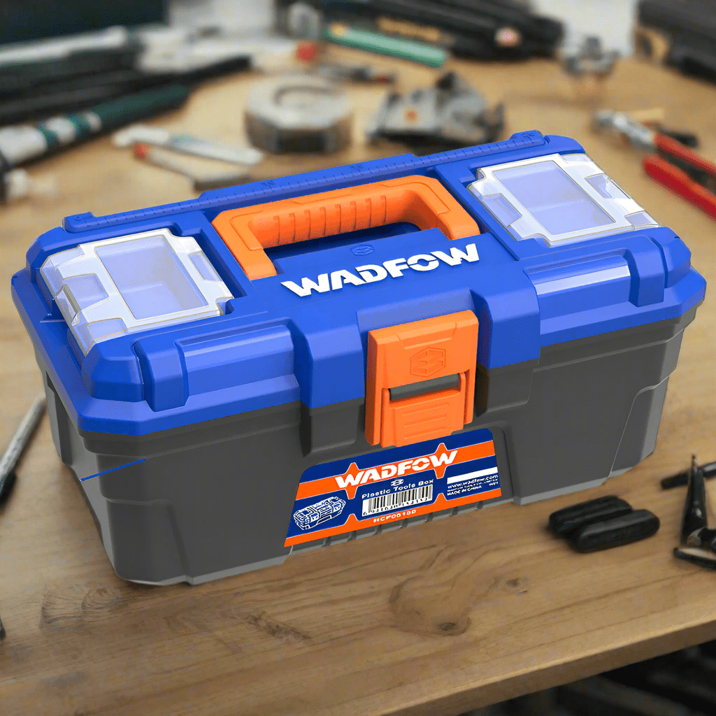 Wadfow Tool Boxes Bags & Belts Wadfow 13" Plastic Tool Box - WTB1313