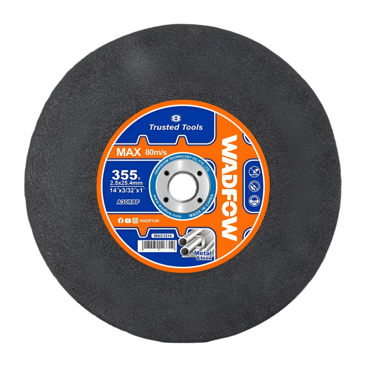 Wadfow Grinding & Cutting Wheels Wadfow 14" Abrasive Metal Cutting Disc - WAC1314