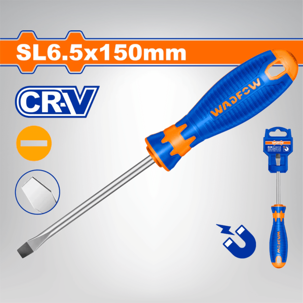 Wadfow Screwdrivers Wadfow 150mm Slotted Screwdriver