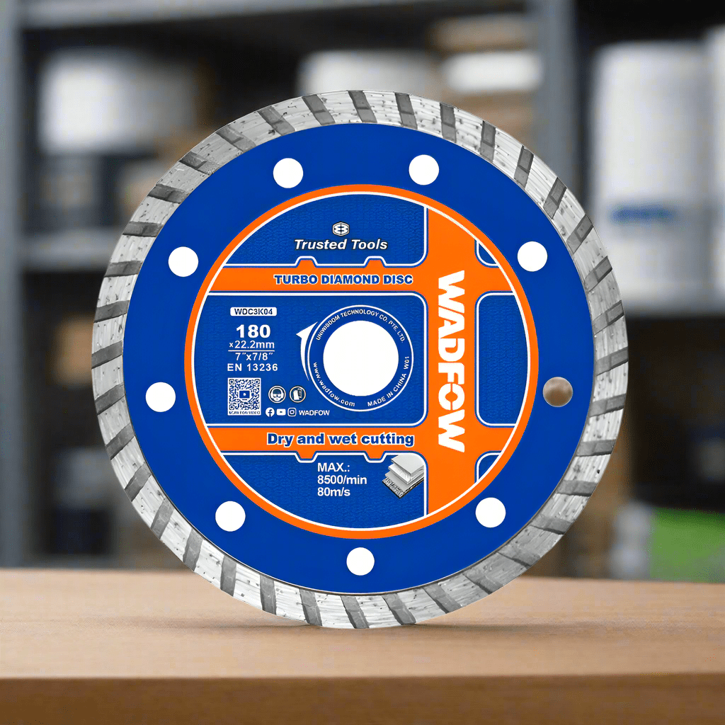Wadfow Grinding & Cutting Wheels Wadfow 180x22.2mm Turbo Diamond Cutting Disc - WDC3K04