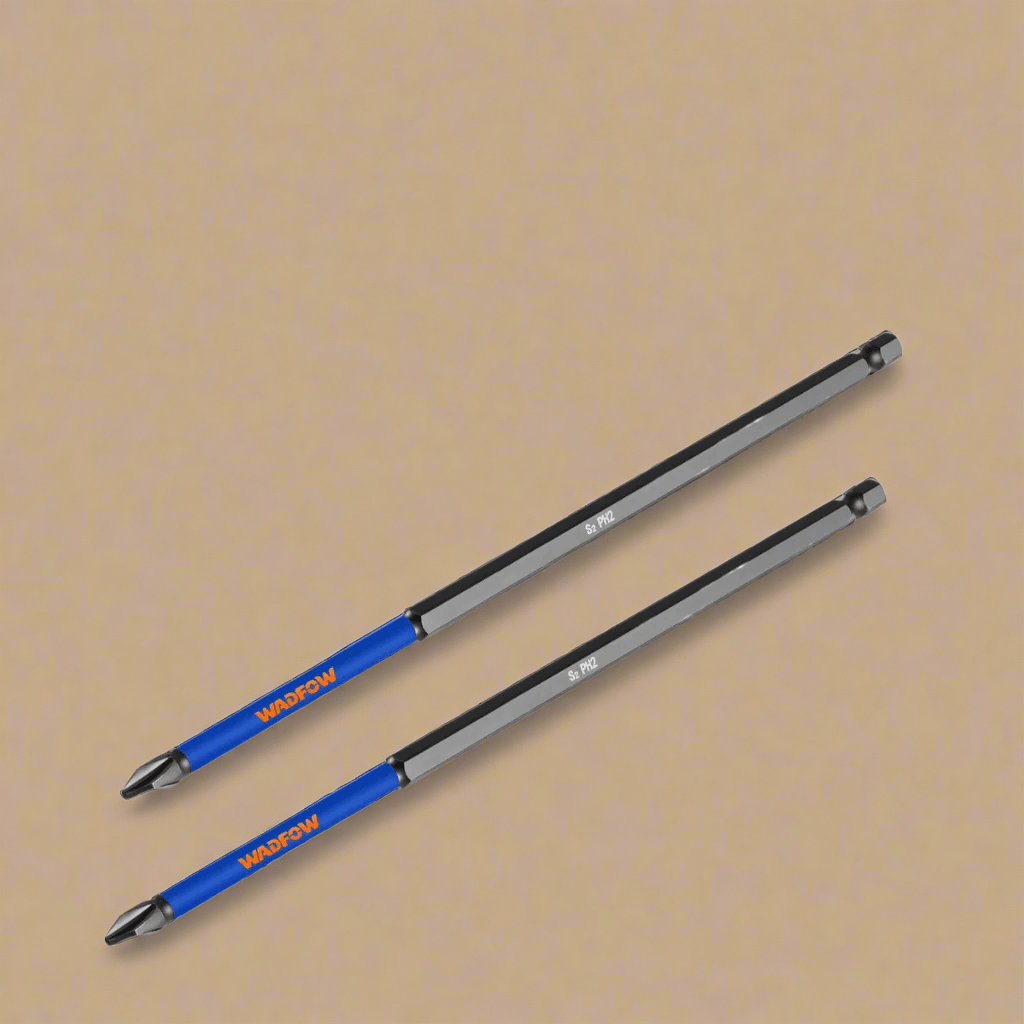 Wadfow Screwdriver Bits Wadfow 2-Piece Impact Screwdriver Bits (PH2 x 200mm) - WSV5K65