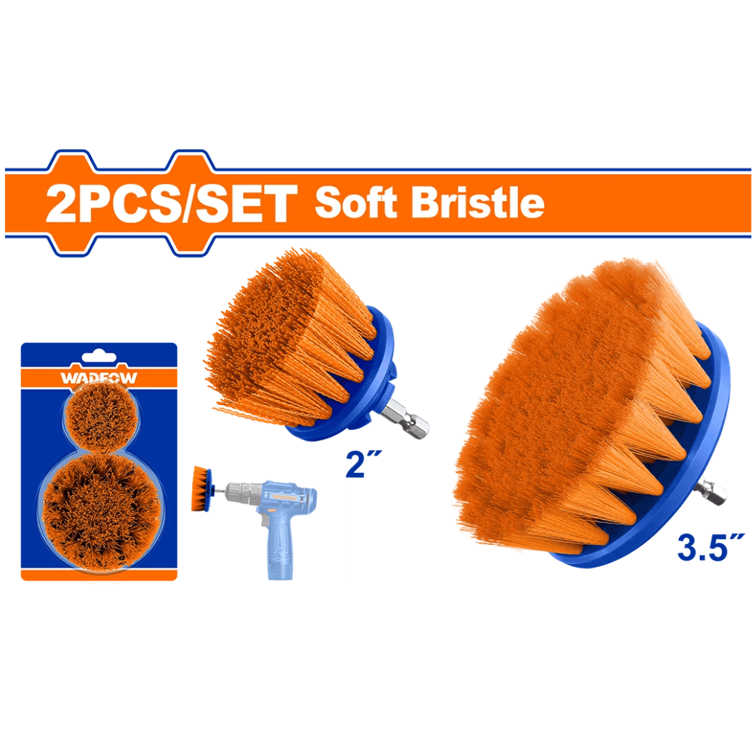 Wadfow Cleaning Equipment Accessories Wadfow 2 Pieces Soft Bristle Brush Set - WND1401