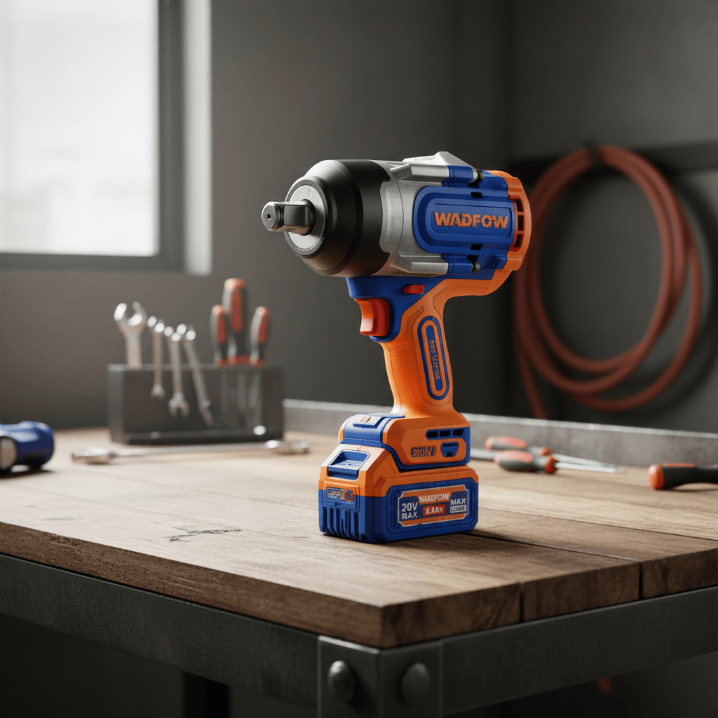 Wadfow Impact Wrench & Drivers Wadfow 20V Brushless Cordless Impact Wrench 1280Nm with 2 x 5.0Ah Batteries & Charger - WCD1B12856