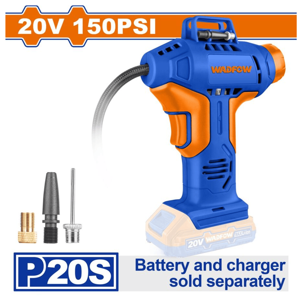 Wadfow Compressor & Air Tool Accessories Wadfow 20V Cordless Auto Air Compressor - WLN2520
