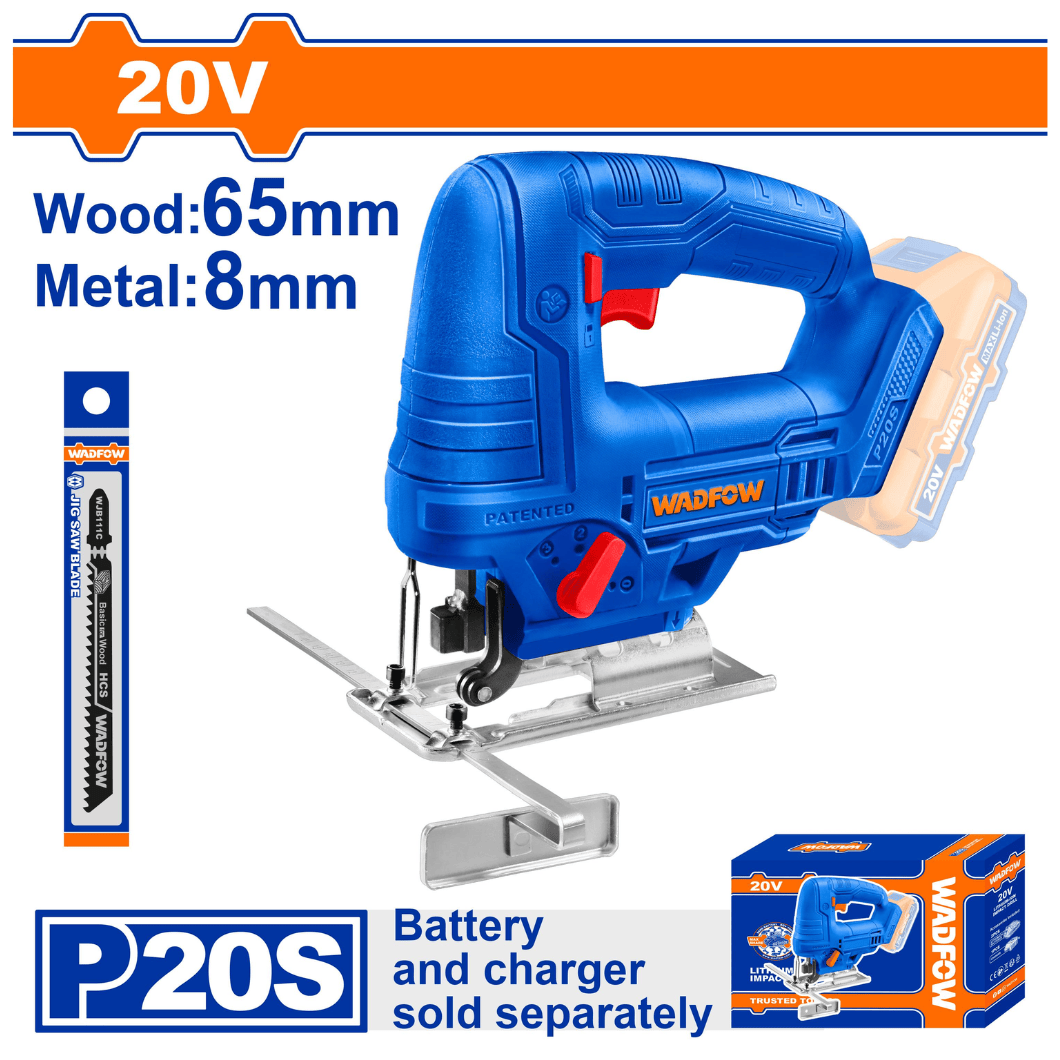 Wadfow Jigsaw Wadfow 20V Cordless Jigsaw Without Battery And Charger - WLS1565