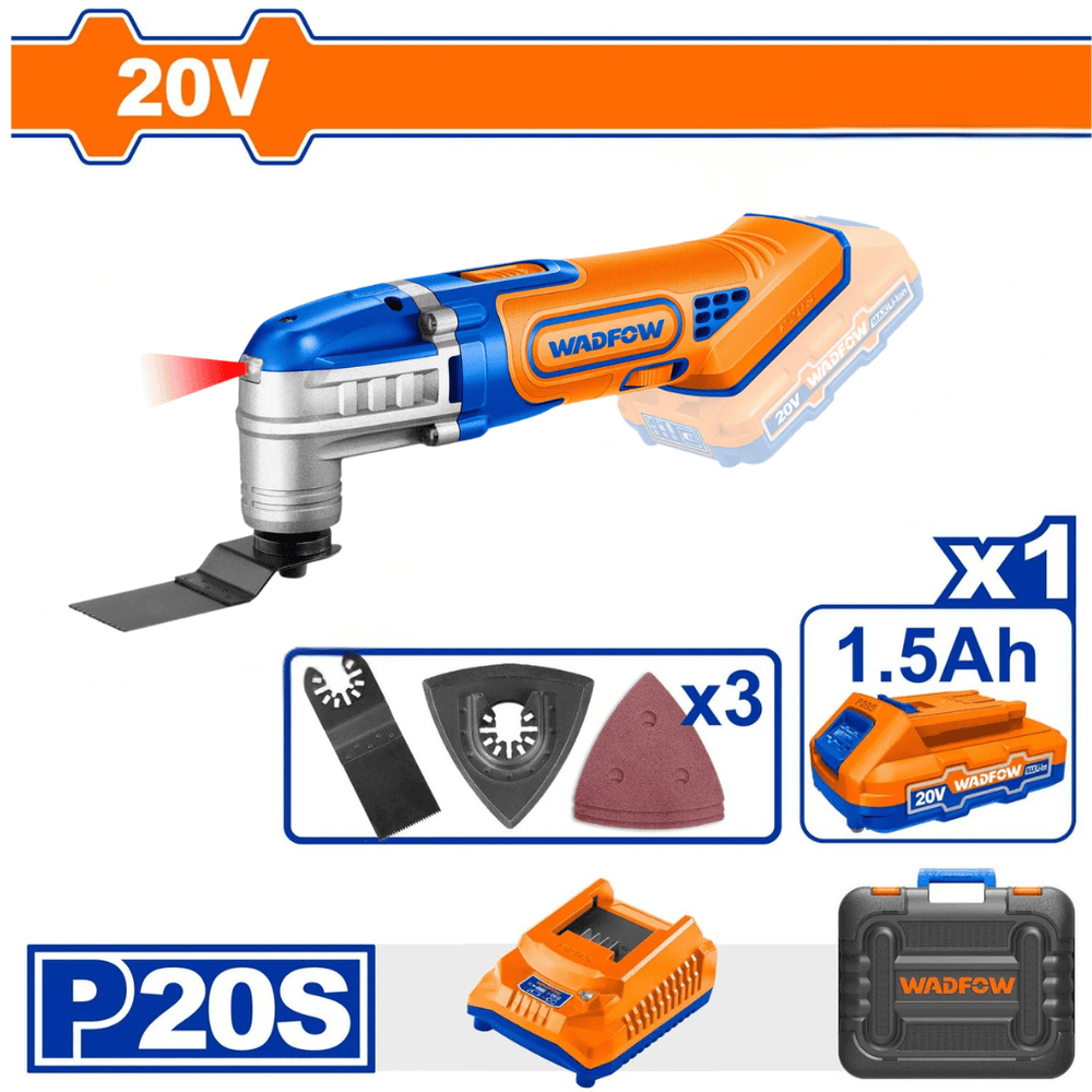 Wadfow Drill Wadfow  20V Cordless Multi-Tool - WMUP5021